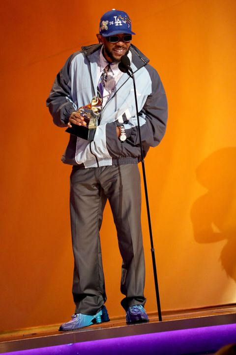 los angeles, california february 05 kendrick lamar accepts the best rap album award for “mr morale the big steppers” onstage during the 65th grammy awards at cryptocom arena on february 05, 2023 in los angeles, california photo by johnny nunezgetty images for the recording academy