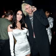 los angeles, california february 05 l r megan fox and machine gun kelly attend universal music group’s 2023 after party to celebrate the 65th grammy awards, presented by coke studio and merz aesthetics’ xperience at milk studios los angeles on february 05, 2023 in los angeles, california photo by vivien killileagetty images for universal music group for brands