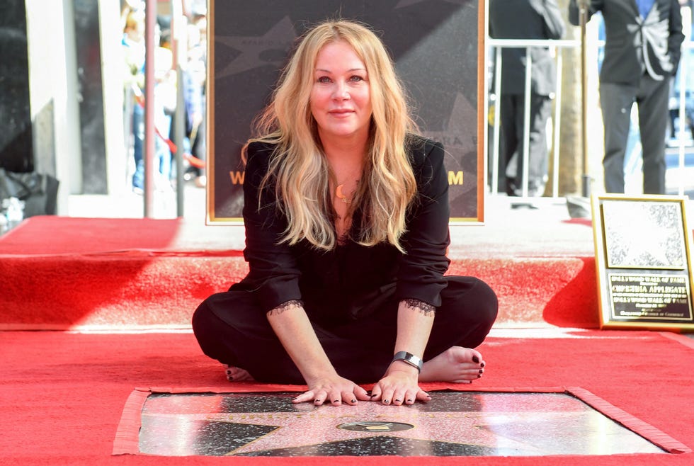 ﻿christina applegate en el paseo de la fama hollywood