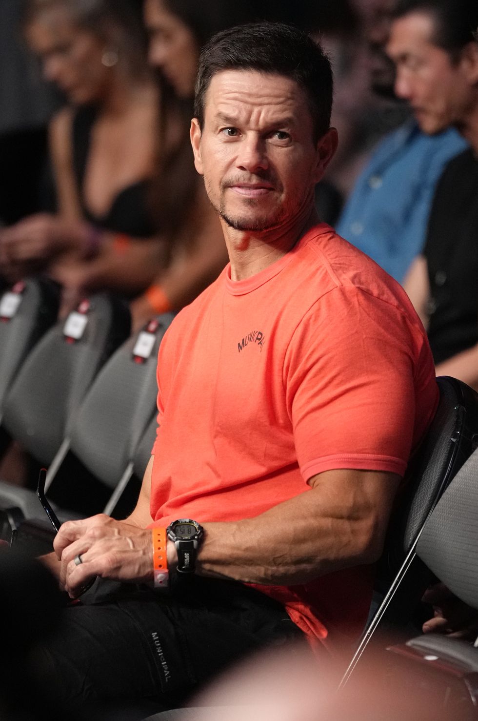 las vegas, nevada september 10 actor mark wahlberg is seen in attendance during the ufc 279 event at t mobile arena on september 10, 2022 in las vegas, nevada photo by jeff bottarizuffa llc