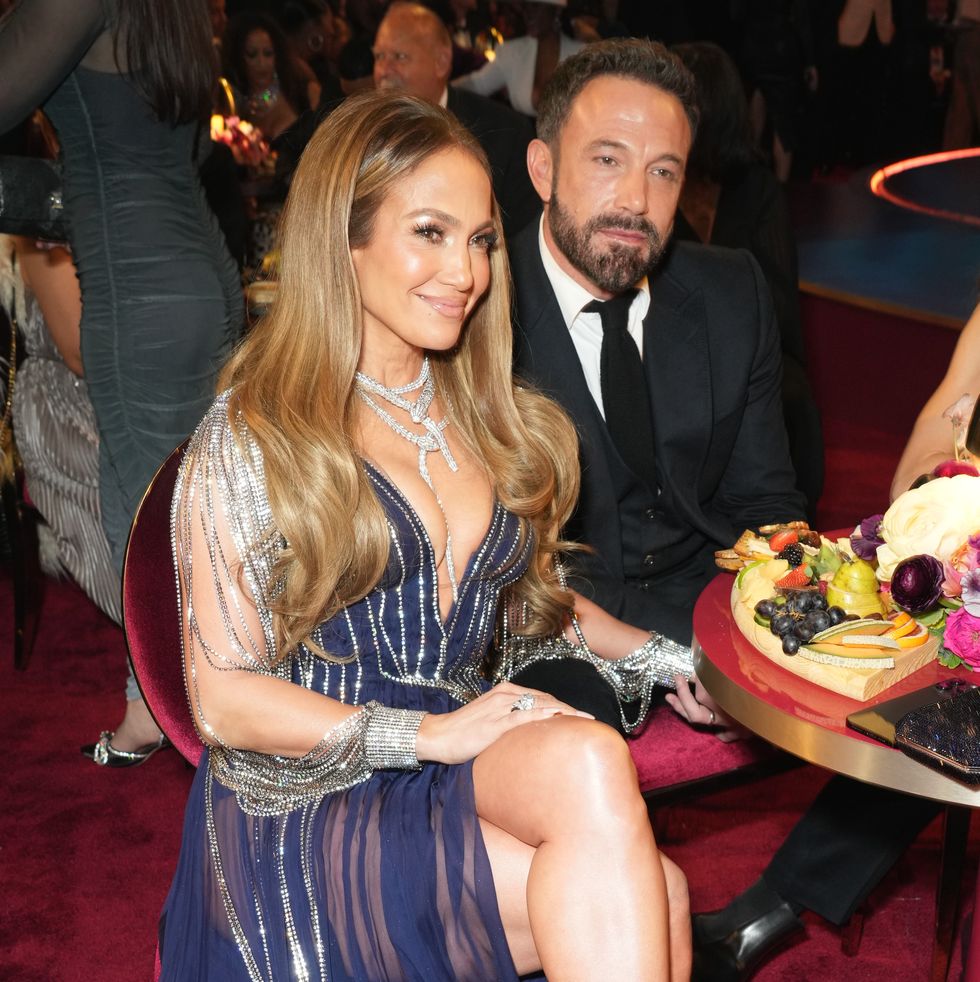 los angeles, california february 05 l r jennifer lopez and ben affleck attend the 65th grammy awards at cryptocom arena on february 05, 2023 in los angeles, california photo by kevin mazurgetty images for the recording academy