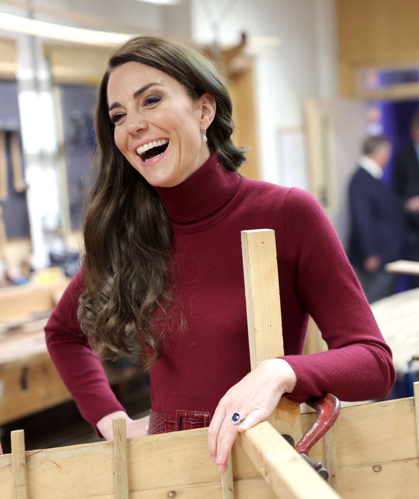 princess of wales red midi dress