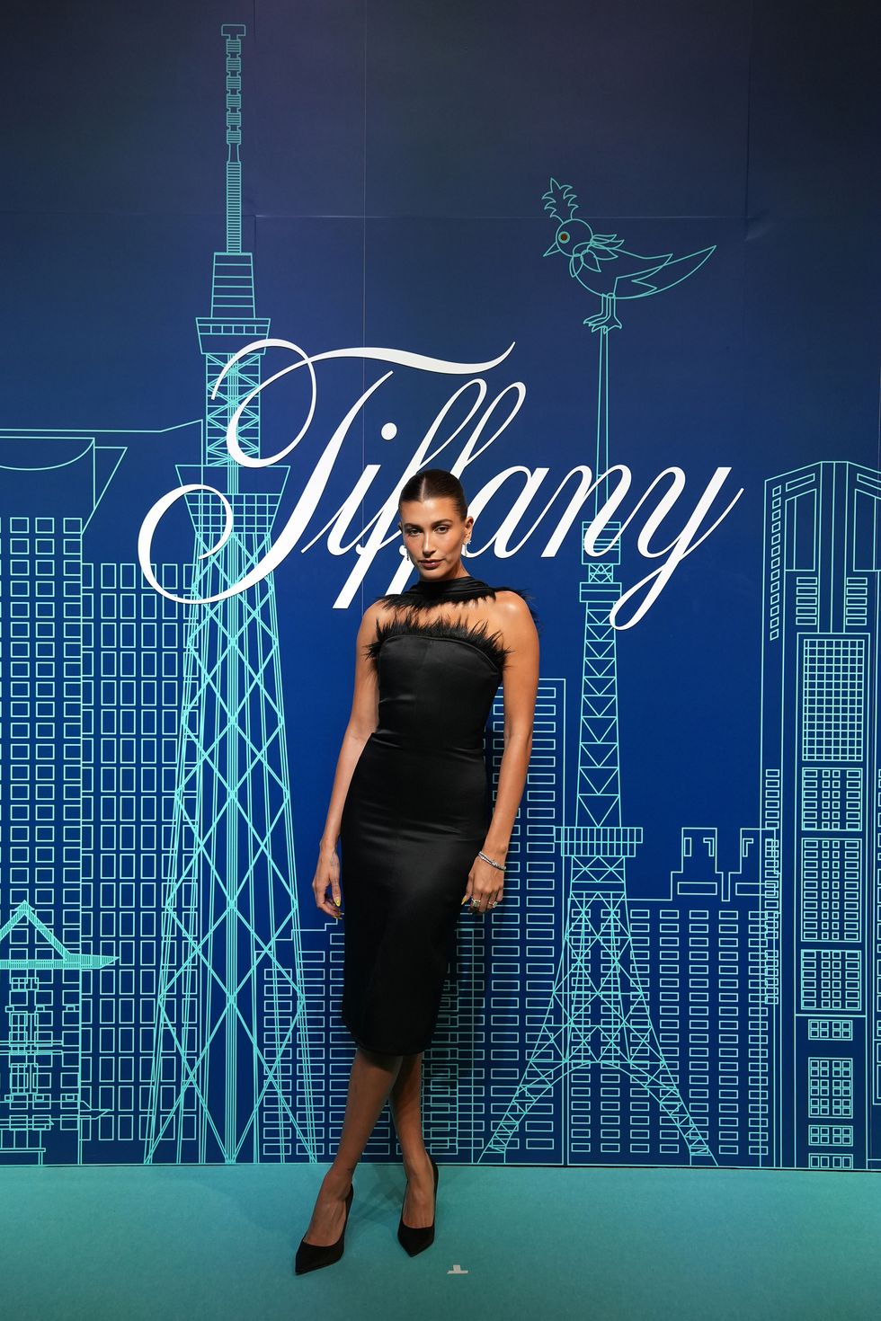tokyo, japan september 12 hailey bieber attends the opening event of tiffany co's new store in omotesando on september 12, 2023 in tokyo, japan photo by tomohiro ohsumigetty images for tiffany co