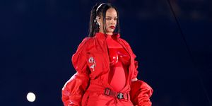 glendale, arizona february 12 rihanna performs onstage during the apple music super bowl lvii halftime show at state farm stadium on february 12, 2023 in glendale, arizona photo by gregory shamusgetty images