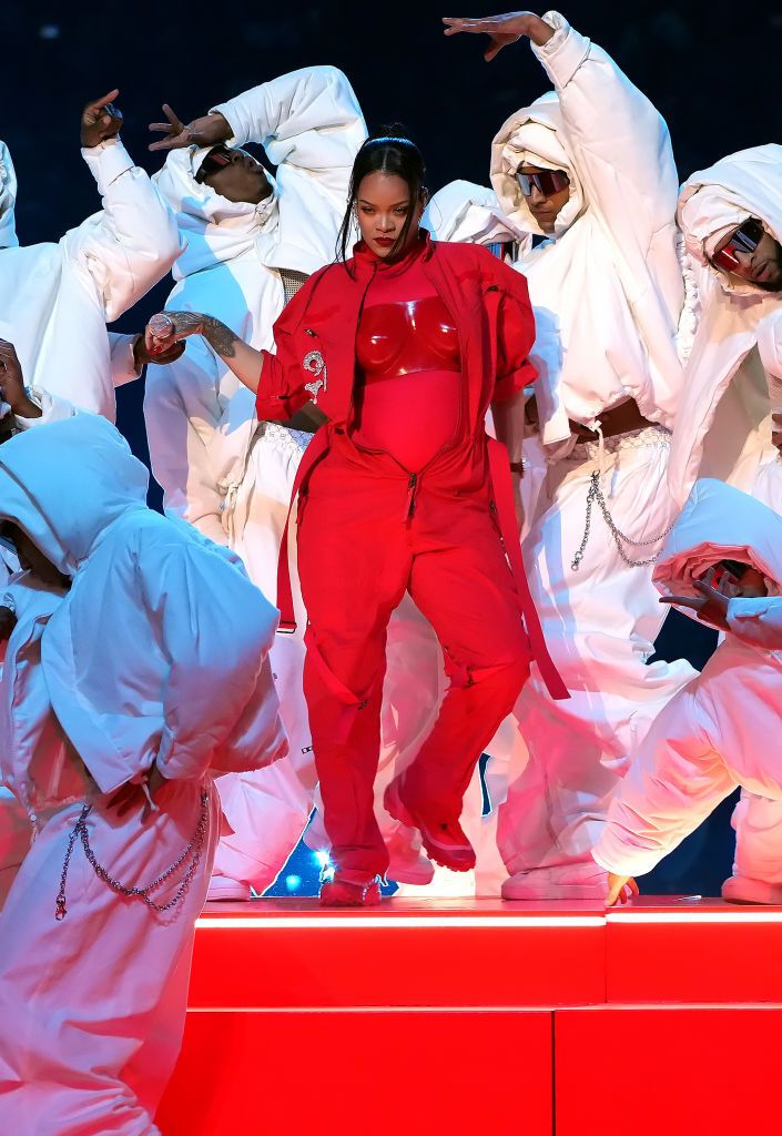 Rihanna Super Bowl Halftime Show Outfit 2023: Margiela Salomon Shoes –  Rolling Stone