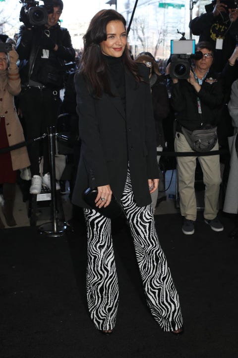 Katie Holmes Wore 2 Fabulous Black-and-White Looks in 1 Day