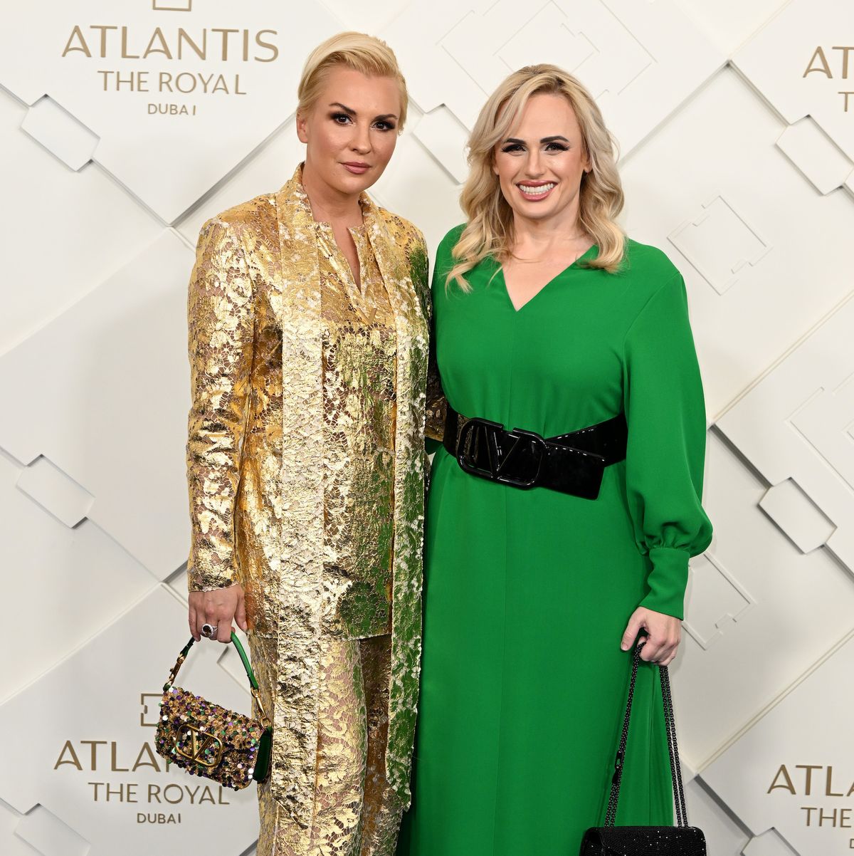 dubai, united arab emirates january 21 ramona agruma and rebel wilson attend the grand reveal weekend for atlantis the royal, dubai's new ultra luxury hotel on january 21, 2023 in dubai, united arab emirates photo by jeff spicergetty images for atlantis the royal