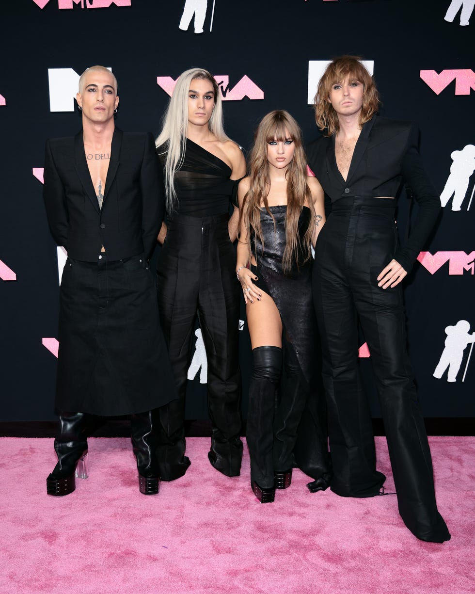 maneskin vma red carpet