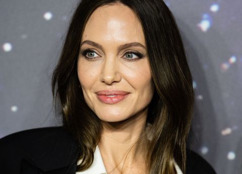london, england october 27 angelina jolie attends the the eternals uk premiere at bfi imax waterloo on october 27, 2021 in london, england photo by samir husseinwireimage