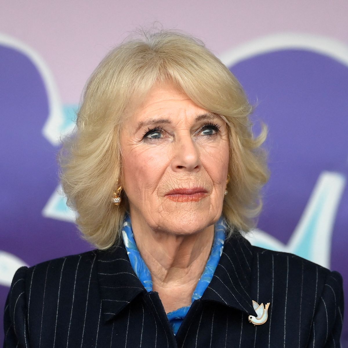 london, england february 9 britains camilla, queen consort, gives a speech as she visits the storm family centre on february 9, 2023, in london, england the centre, which supports those who have suffered domestic violence, is celebrating its 19th anniversary photo by toby melville wpa poolgetty images