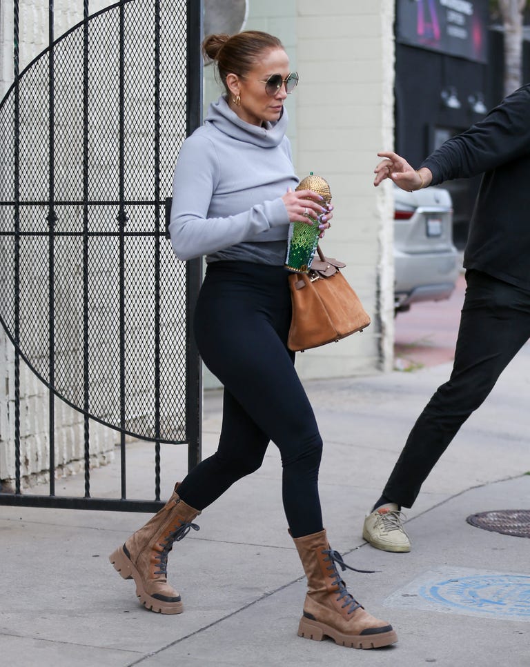 Jennifer Lopez Matches Her Birkin Bag to Her Bedazzled Bling Cup