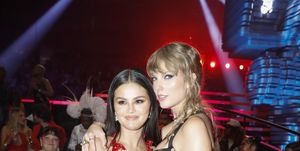 newark, new jersey september 12 selena gomez and taylor swift during the 2023 mtv video music awards at prudential center on september 12, 2023 in newark, new jersey photo by johnny nunezgetty images for mtv