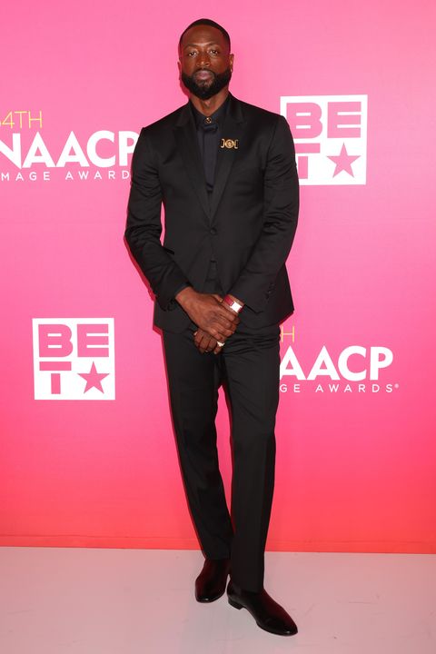 pasadena, california february 25 dwyane wade poses in the press room during the 54th naacp image awards at pasadena civic auditorium on february 25, 2023 in pasadena, california photo by arnold turnergetty images for naacp