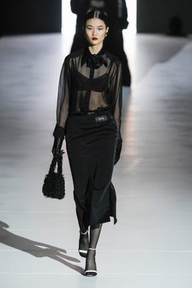 milan, italy february 25 a model walks the runway during the dolce gabbana ready to wear fallwinter 2023 2024 fashion show as part of the milan fashion week on february 25, 2023 in milan, italy photo by victor virgilegamma rapho via getty images