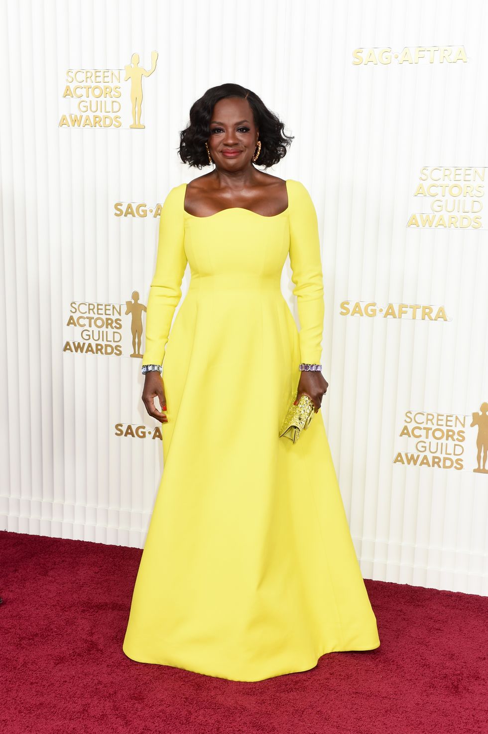 viola davis at the 29th annual screen actors guild awards held at the fairmont century plaza on february 26, 2023 in los angeles, california photo by gilbert floresvariety via getty images