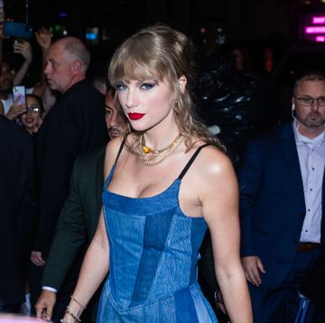 new york, new york september 13 taylor swift is seen in nomad on september 13, 2023 in new york city photo by gothamgc images