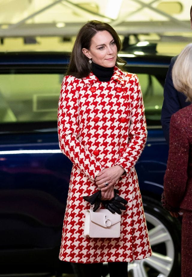 helen mirren houndstooth coat
