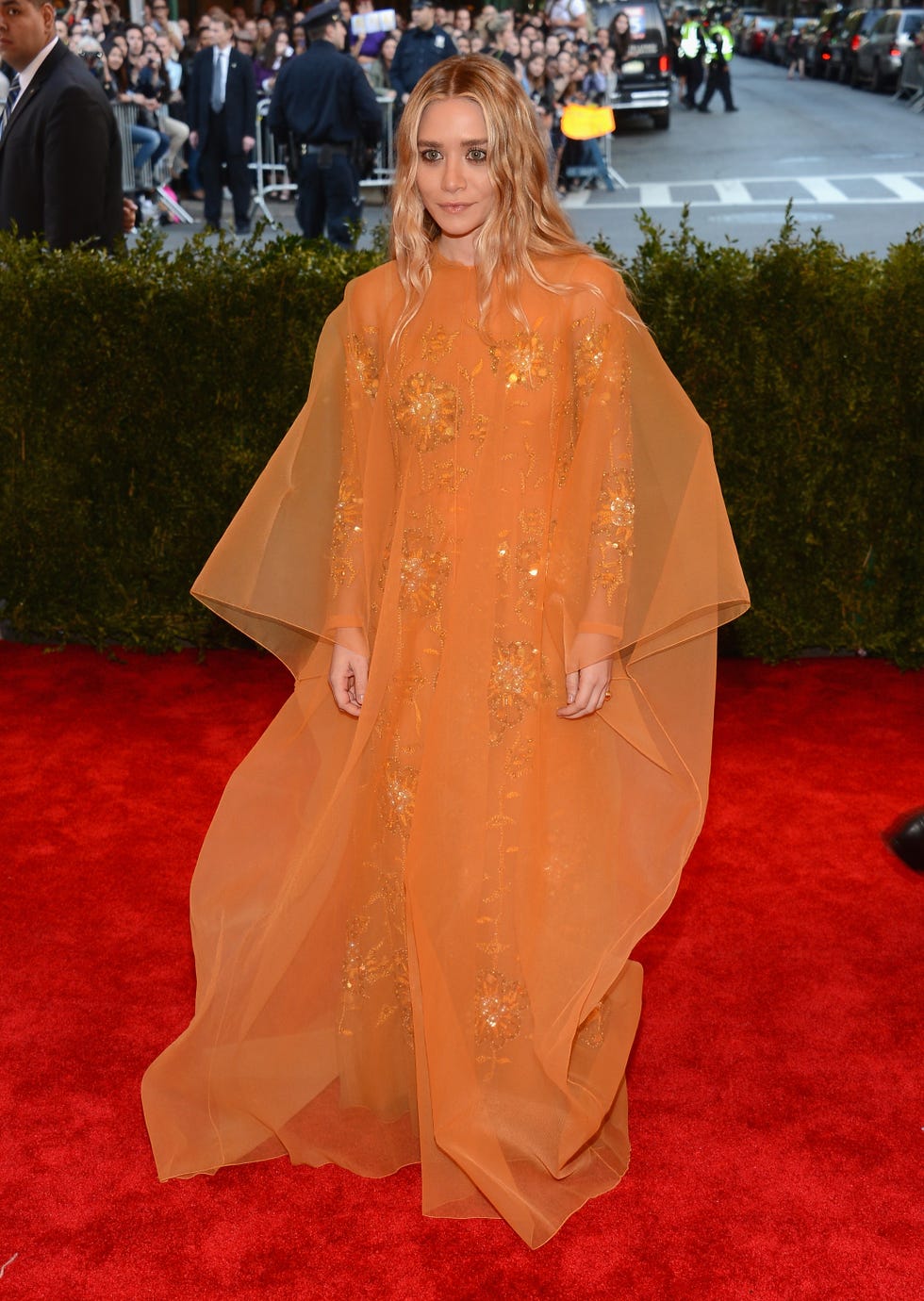 new york, ny may 06 ashley olsen attends the costume institute gala for the punk chaos to couture exhibition at the metropolitan museum of art on may 6, 2013 in new york city photo by larry busaccagetty images