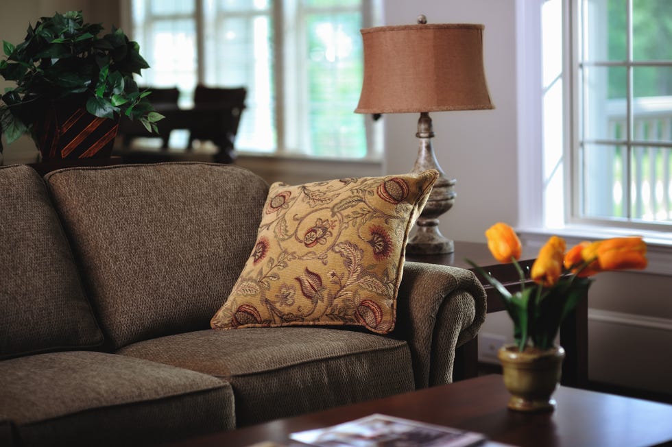 sofa con cojin antiguo