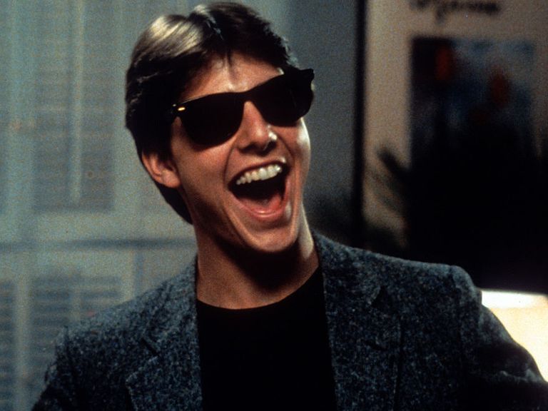 tom cruise laughs in a scene from the film risky business, 1983 photo by warner brothersgetty images