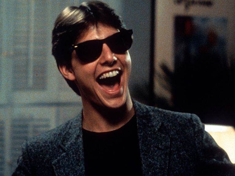 tom cruise laughs in a scene from the film risky business, 1983 photo by warner brothersgetty images