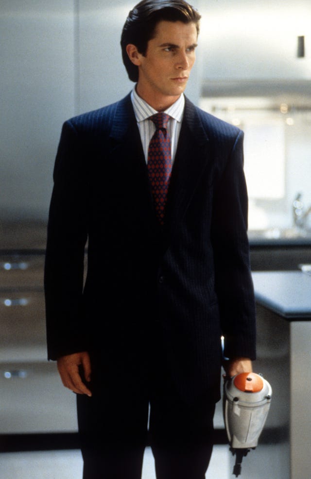 christian bale in a scene from the film 'american psycho', 2000. (photo by lion's gate/getty images)