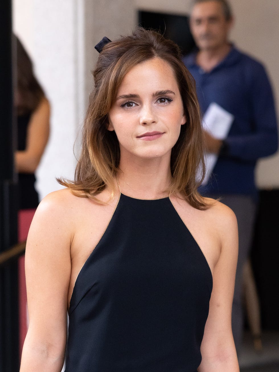 emma watson at prada's show