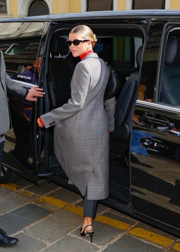 milan, italy september 21 sofia richie is seen heading to the prada show during milan fashion week on september 21, 2023 in milan, italy photo by rachpootbauer griffingc images