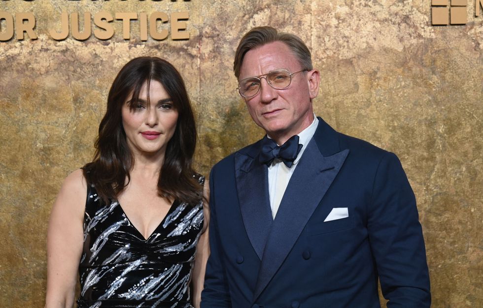 british actress rachel weisz l and husband british us actor daniel craig arrive for the albies hosted by the clooney foundation at the new york public library in new york city on september 28, 2023 the albies is the clooney foundation for justices annual event honoring courageous defenders of justice the event is named in honor of justice albie sachs, who is revered for his heroic commitment to ending apartheid, and will be hosted by amal and george clooney, co founders of the clooney foundation for justice, and darren walker, president of the ford foundation photo by angela weiss afp photo by angela weissafp via getty images