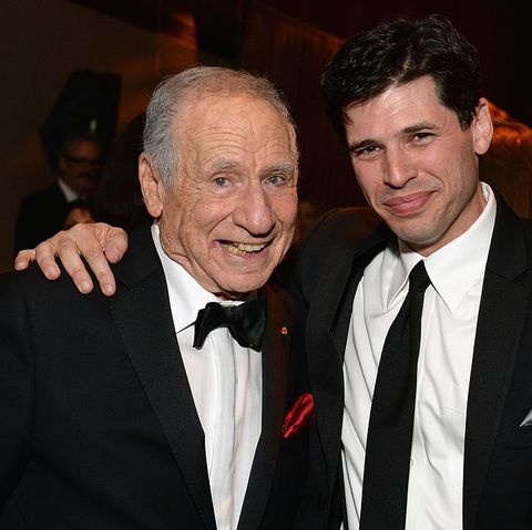 hollywood, ca   june 06  honoree mel brooks l and author max brooks attend 41st afi life achievement award honoring mel brooks after party at dolby theatre on june 6, 2013 in hollywood, california special broadcast will air saturday, june 15 at 900 pm etpt on tnt and wednesday, july 24 on tcm as part of an all night tribute to brooks  photo by michael kovacwireimage
