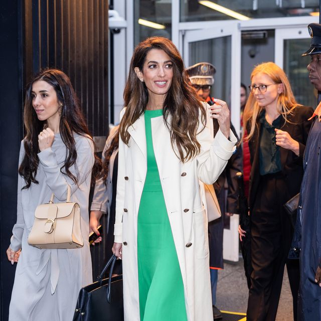 new york, new york september 26 nadia murad l and amal clooney are seen at the united nations on september 26, 2023 in new york city photo by gothamgc images