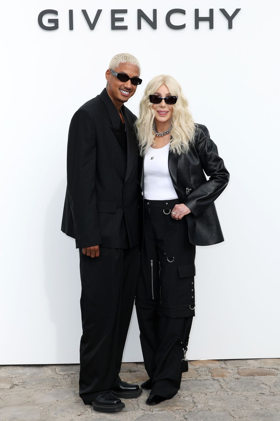 paris, france september 28 editorial use only for non editorial use please seek approval from fashion house alexander edwards and cher attend the givenchy womenswear springsummer 2024 show as part of paris fashion week on september 28, 2023 in paris, france photo by pascal le segretaingetty images