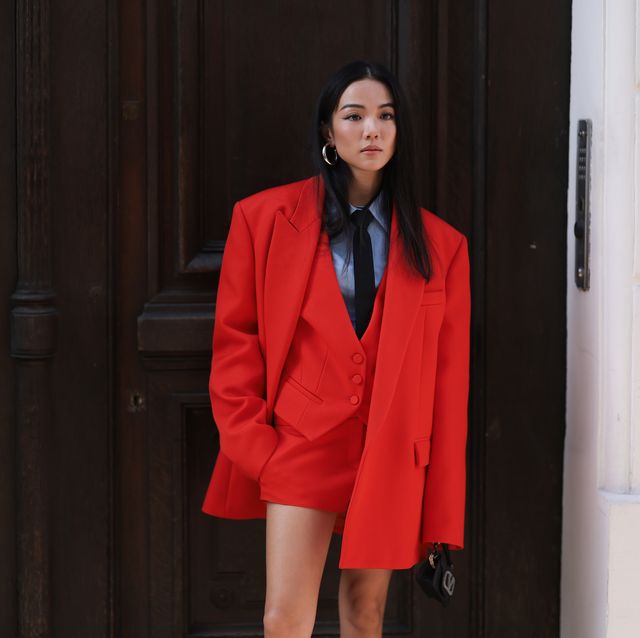 how to style red pants with a dress｜TikTok Search
