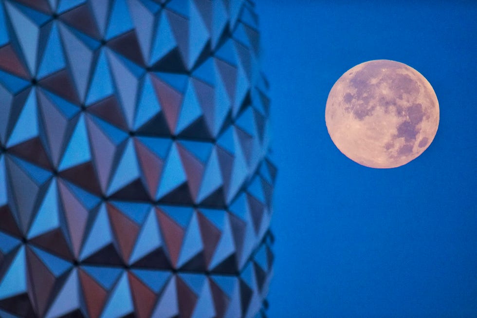 The Supermoon Over Walt Disney World Resort