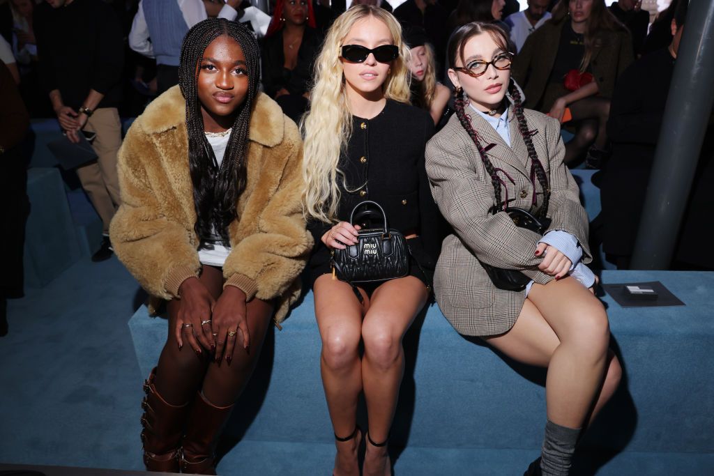 Which celebrities were front row of Paris Fashion Week fall-winter 2022-2023?