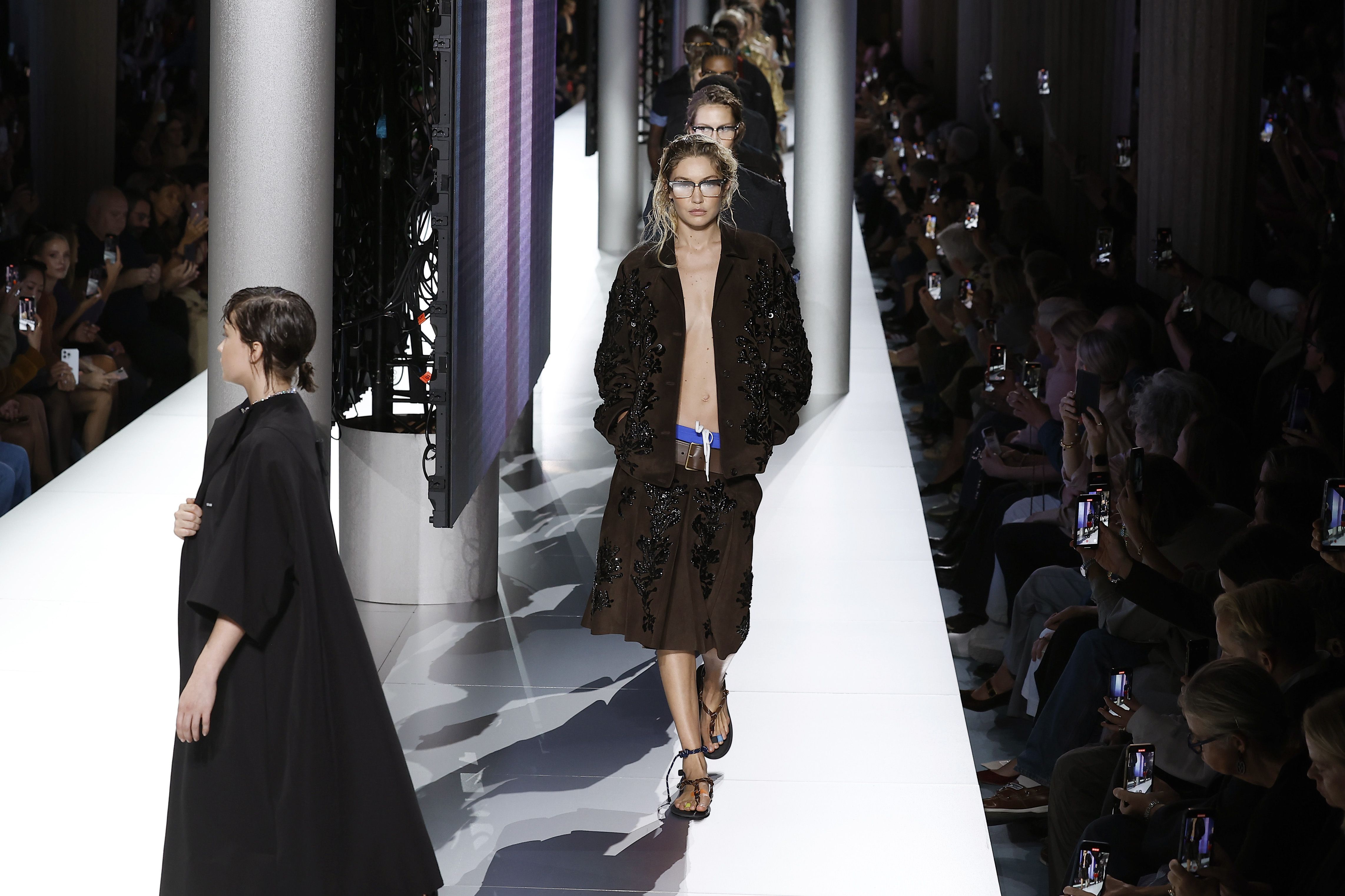 Emma Chamberlain Wore a Watch Necklace to Miu Miu's Paris Fashion Week  Spring-Summer 2024 Show — See Photos