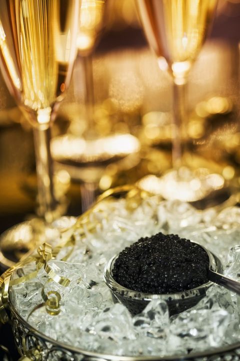 caviar and champagne