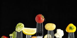 Raw Foods On Forks (Wet)