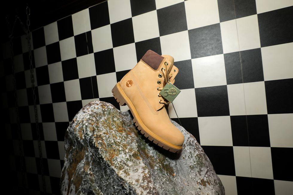 london, england october 12 the general atmosphere at the timberlands secret party to celebrate 50 years of the original timberland boot at fabric on october 12, 2023 in london, england photo by sama kaidave benettgetty images
