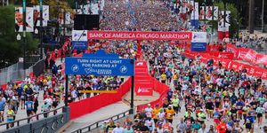 chicago, illinois october 08 runners start during the 2023 chicago marathon at grant park on october 08, 2023 in chicago, illinois photo by michael reavesgetty images