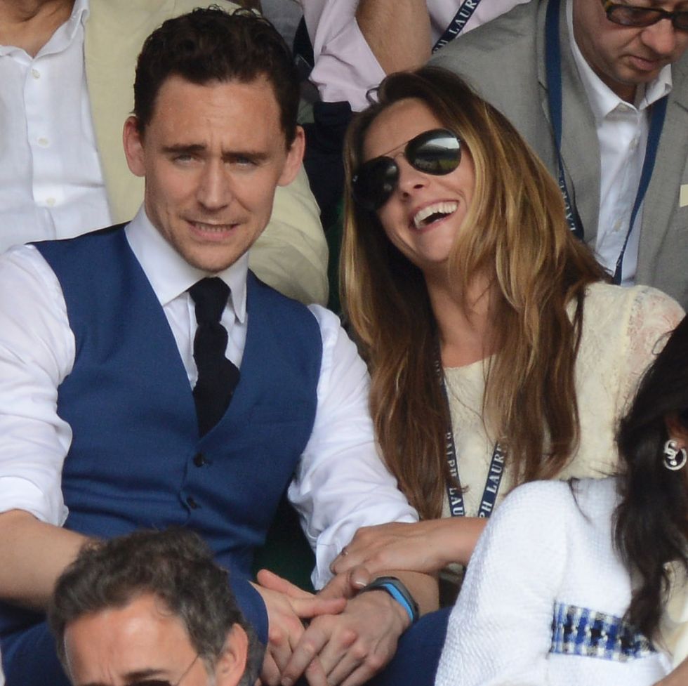 london, england   july 07  tom hiddleston attends the mens singles final on day 13 of the wimbledon lawn tennis championships at the all england lawn tennis and croquet club on july 7, 2013 in london, england  photo by karwai tangwireimage