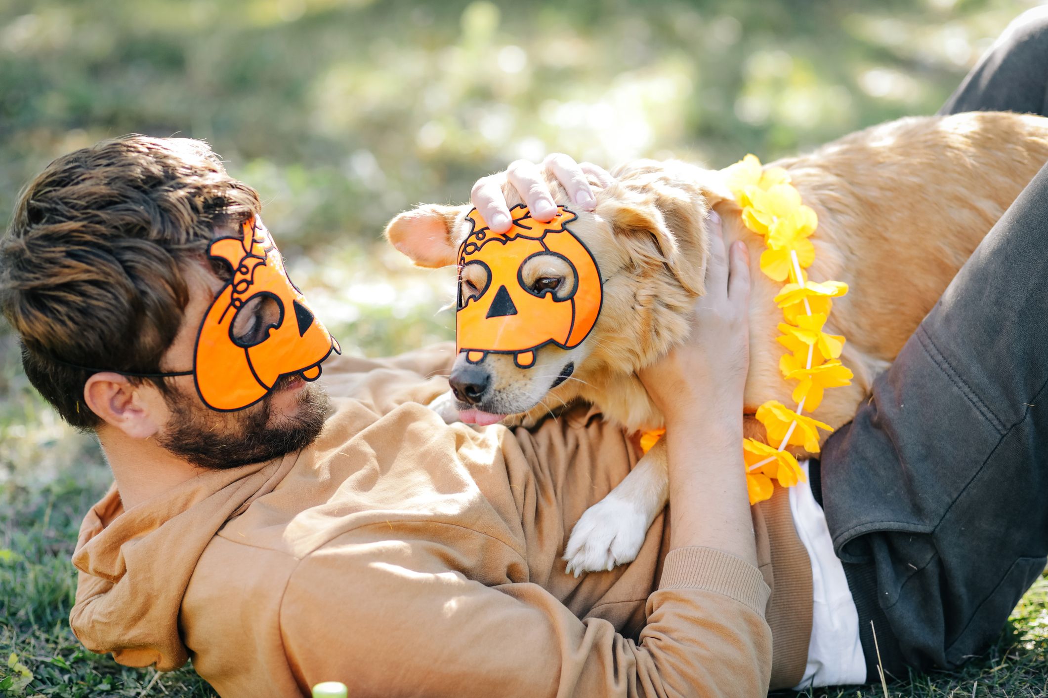 Man and dog costumes hotsell