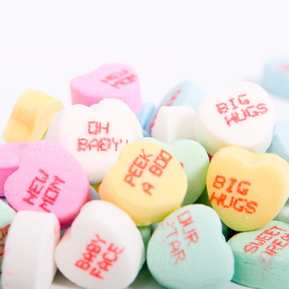 candy with baby message