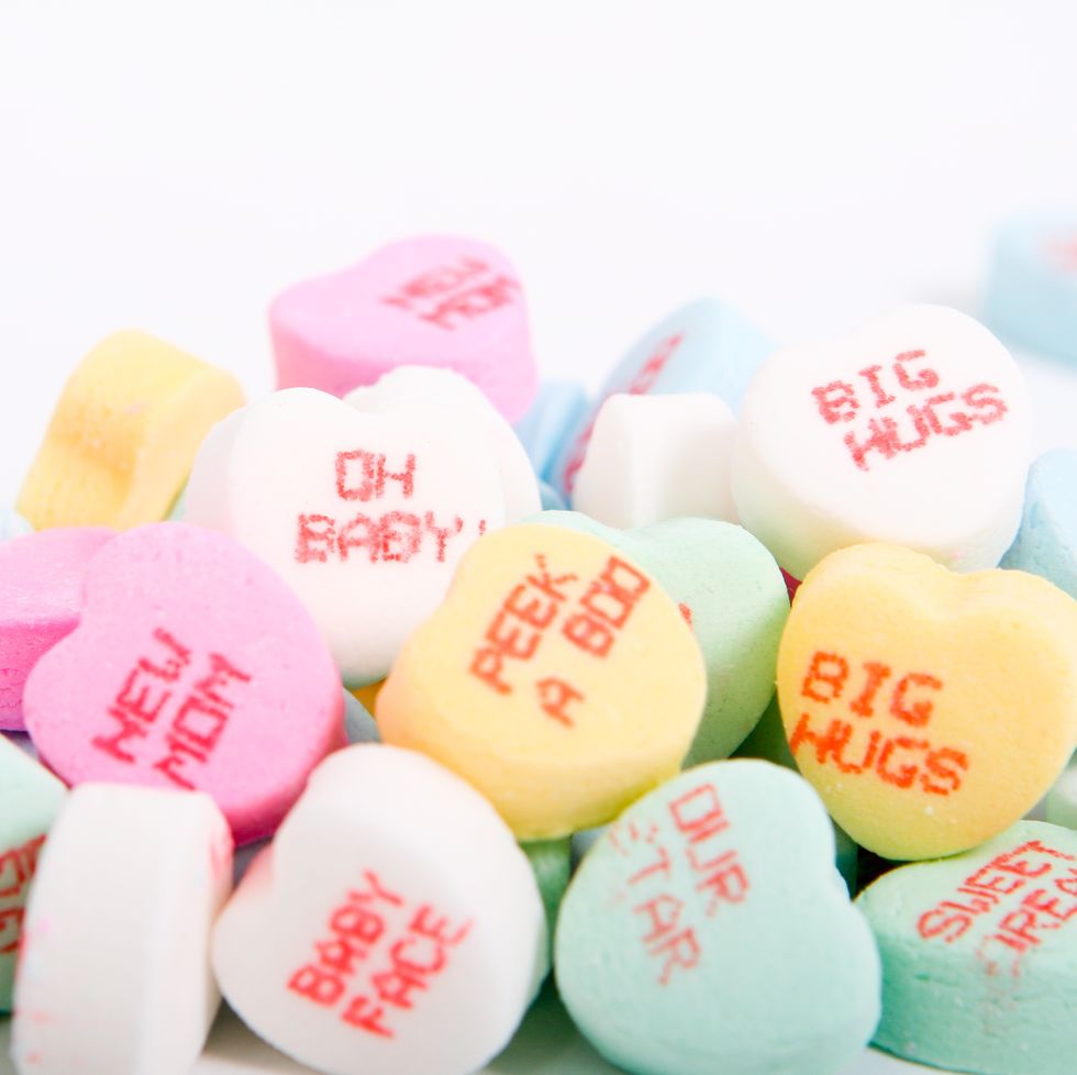 candy with baby message