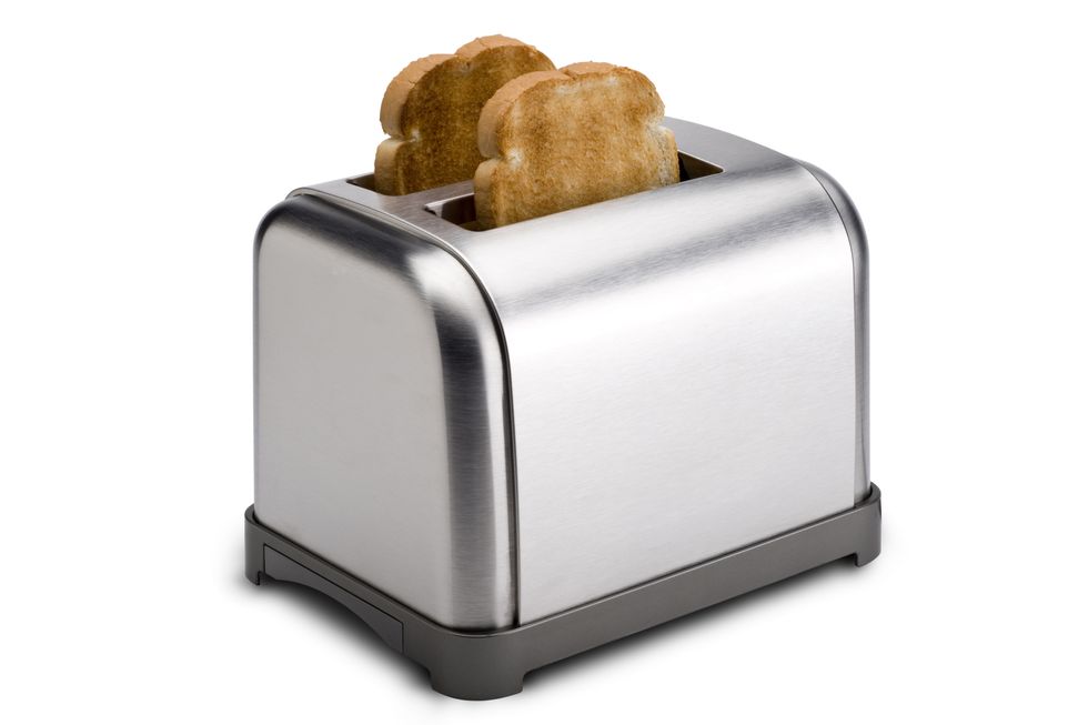 toaster isolated on white with clipping path