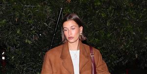 los angeles, ca october 20 hailey bieber is seen at funke for kim kardashian birthday party on october 20, 2023 in los angeles, california