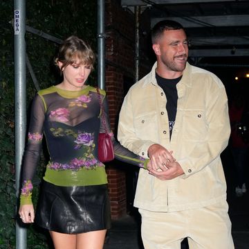 taylor swift and travis kelce in new york city on october 15, 2023