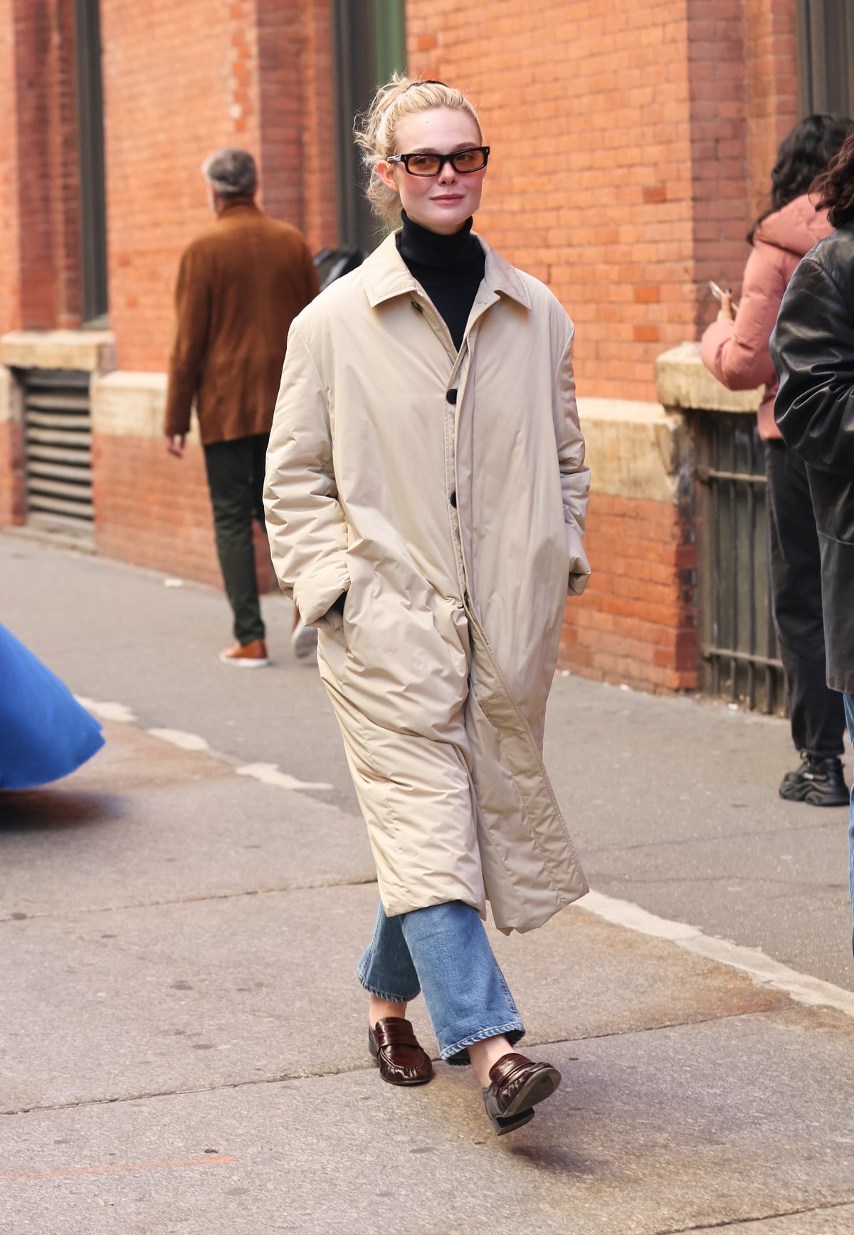 Elle Fanning Does French Girl Style In Head-To-Toe Celine - Grazia