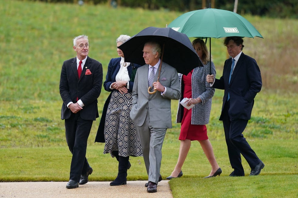 norwich, england october 26 king charles iii visits a therapy garden whilst opening the priscilla bacon lodge hospice, a state of the art palliative care unit which has been specially designed to allow patients to enjoy the surrounding landscape, working in partnership with norfolk community health and care nhs trust on october 26, 2023 in norwich, england during his visit, the king spent time with patients receiving end of life care and met volunteers and staff at the hospicephoto by jacob king wpa poolgetty images