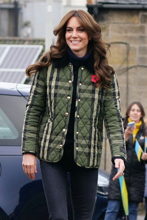 A guest is seen wearing green Louis Vuitton jacket outside Ganni News  Photo - Getty Images